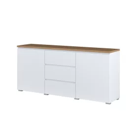   Modo két ajtós, három fiókos komód (247VOJ26) - fehér/mauvella tölgy