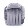 Bruni velvet puff - szürke