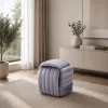 Bruni velvet puff - szürke