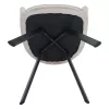 Design fotel, bézses szürke Velvet szövet, AURIL