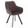 Design fotel, szürkésbarna Velvet/fekete, PETIN