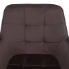 Design fotel, szürkésbarna Velvet/fekete, PETIN