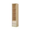 Terra két fiókos könyvespolc (24LBON83) - lindberg tölgy/sandy beige