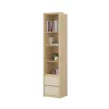 Terra két fiókos könyvespolc (24LBON83) - lindberg tölgy/sandy beige