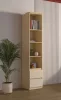 Terra két fiókos könyvespolc (24LBON83) - lindberg tölgy/sandy beige