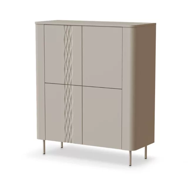 TIRANTE KM-2 magas komód - kasmír