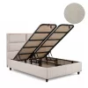SUNRISE New boxspring ágy (160 x 200 cm) - világos bézs