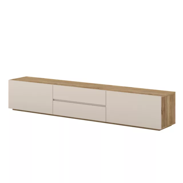 Criss két fiókos TV állvány (24MKOM39) - mauvella tölgy/kasmír