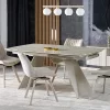 Armani bővíthető étkezőasztal (165-241 cm) - travertin/kasmír