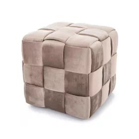 Casel velvet puff - bézs