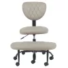 Ergonomikus térdeplőszék, szürkésbarna Taupe ekobőr/fekete, SAMER