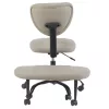 Ergonomikus térdeplőszék, szürkésbarna Taupe ekobőr/fekete, SAMER