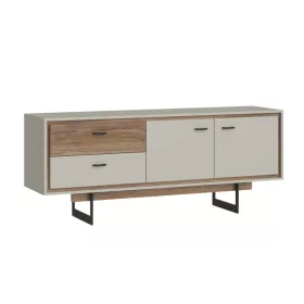   Rivendell két fiókos TV szekrény (RIVF02) - krémszürke/sötét flagstaff tölgy