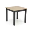 QUBIK bővíthető étkezőasztal (80-200 cm) - artisan tölgy / fekete