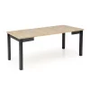 QUBIK bővíthető étkezőasztal (80-200 cm) - artisan tölgy / fekete