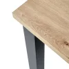 QUBIK bővíthető étkezőasztal (80-200 cm) - artisan tölgy / fekete