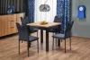 QUBIK bővíthető étkezőasztal (80-200 cm) - artisan tölgy / fekete