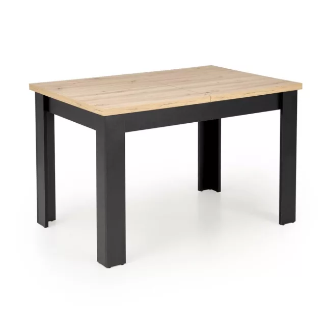 BAGIO bővíthető étkezőasztal (120-160) - artisan tölgy / fekete