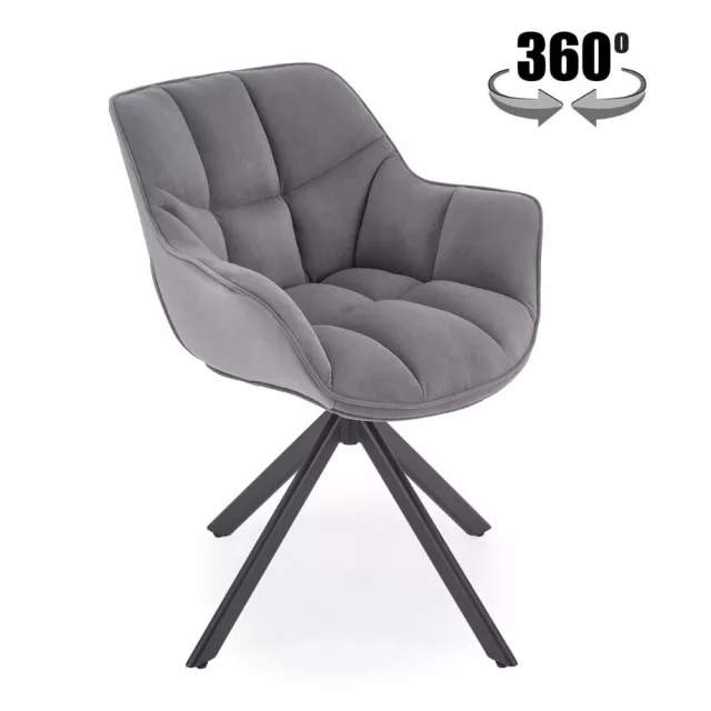 K610 forgó étkezőszék - szürke