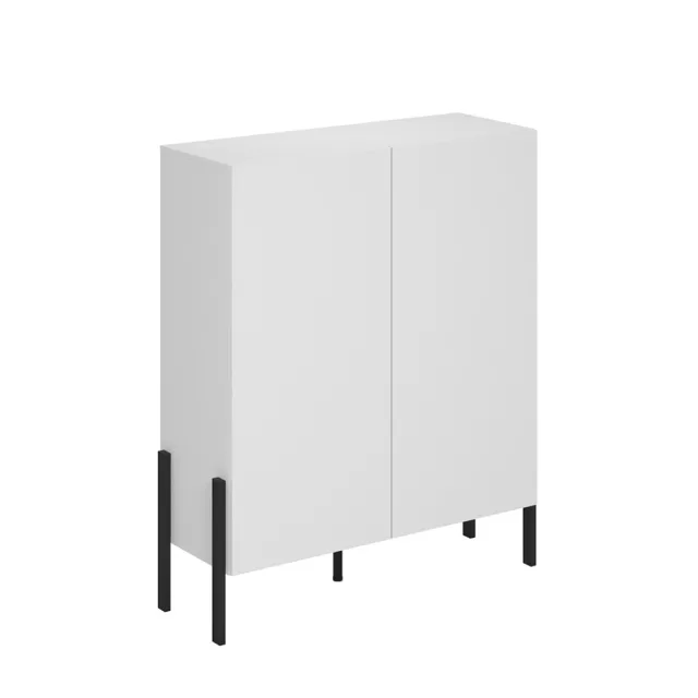 Jukon két ajtós komód (2497ND42) - fehér szupermatt