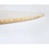 PIREUS Kerek étkezőasztal (120 cm) - travertin márvány / dió