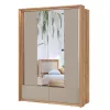 Impressio gardrób 160 cm (24MCNJ61) - mauvella tölgy/congo