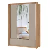 Impressio gardrób 160 cm (24MCNJ61) - mauvella tölgy/congo