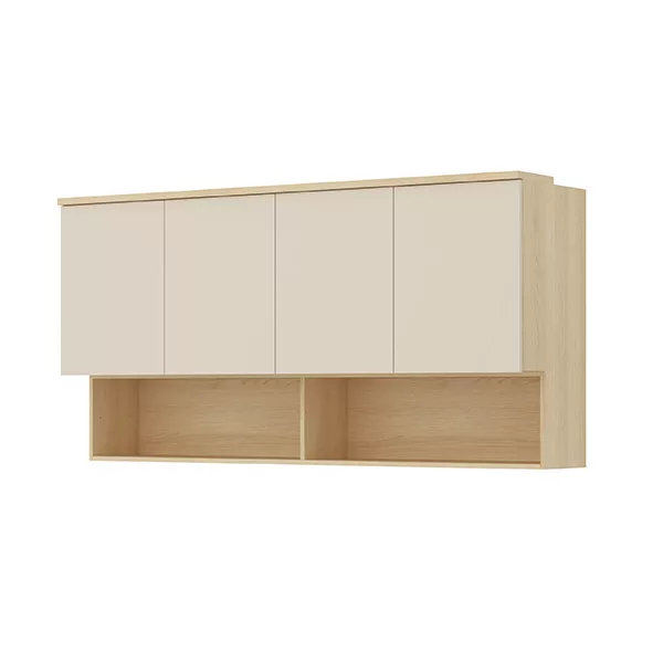 Terra fali szekrény (24LBON12) - lindberg tölgy/ sandy beige