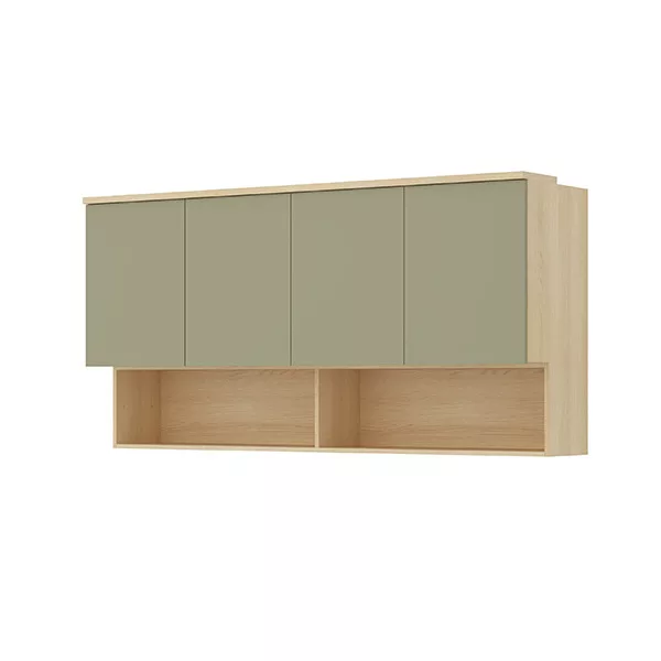 Terra fali szekrény (24LEON12) - lindberg tölgy/eucalyptus