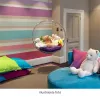 Függő fotel, átlátszó/arany/fehér, BUBBLE NEW TYP 1