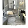 Függő fotel, átlátszó/arany/fehér, BUBBLE NEW TYP 1