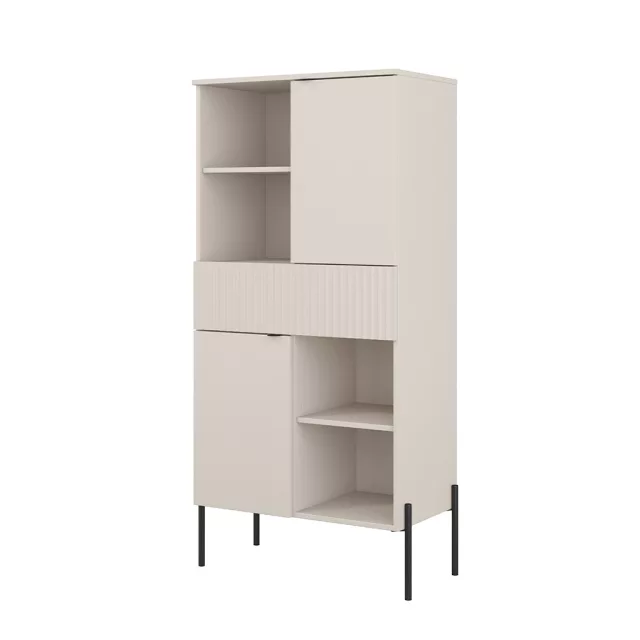 Ore két ajtós, egy fiókos magas szekrény (24KROG42) - kasmír