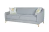 EMPOLI háromüléses egyenes kanapé - világos szürke