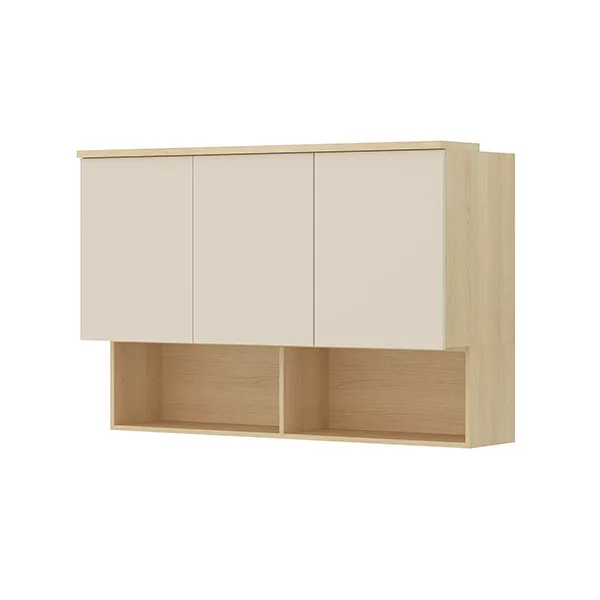 Terra fali szekrény (24LBON11) - lindberg tölgy/ sandy beige