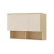 Terra fali szekrény (24LBON11) - lindberg tölgy/ sandy beige
