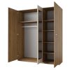 Vertina gardróbszekrény (24DBNH19) - vadtölgy / bézs
