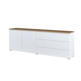   Modo két ajtós, három fiókos komód (247VOJ28) - fehér/mauvella tölgy