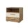 Vertina két fiókos éjjeliszekrény (24DBNH22) -  vadtölgy / bézs