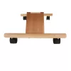 Ergonomikus térdelőszék, szürkésbarna Taupe/bükkfa, FLONET