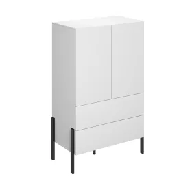   Jukon S két ajtós, két fiókos szekrény (2497ND38) - fehér szupermatt