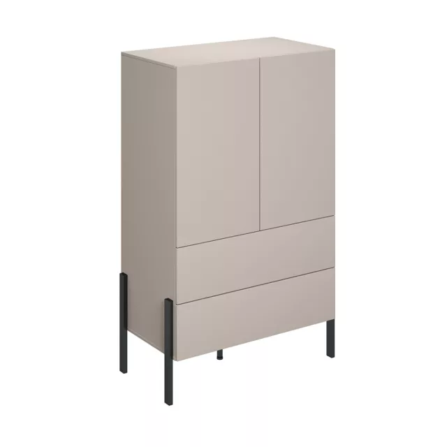 Jukon S két ajtós, két fiókos szekrény (24KSND38) - kasmír