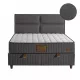 SUNRISE New boxspring ágy (180 x 200 cm) - szürke