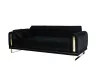 NEPAL egyenes kanapé - fekete