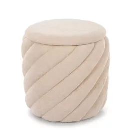 Pelaro tárolós puff -  bézs