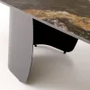 FORUM bővíthető étkezőasztal (180-260 cm) - fekete márvány mintás / fekete