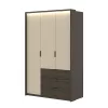 Mola három ajtós, három fiókos gardróbszekrény (24D1OI19) világos bézs/dunin tölgy