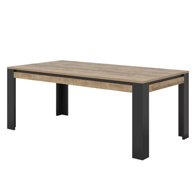 Tudor étkezőasztal (24WSNZ94) - szamdal tölgy/matt fekete