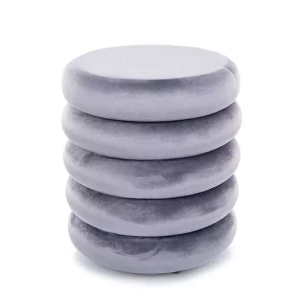 Calvi velvet puff - szürke