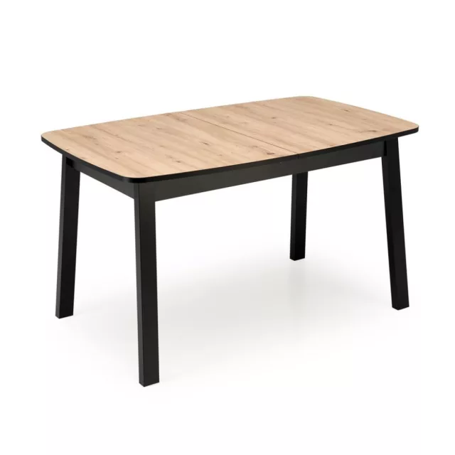 BARRIL bővíthető étkezőasztal (130-170 cm) - artisan tölgy / fekete