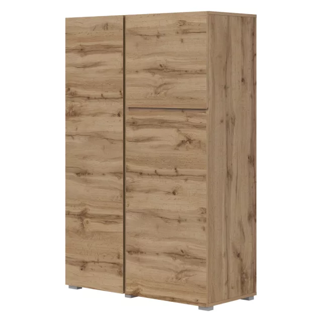 Asymetric három ajtós magas komód (24N0OA46) - wotan tölgy